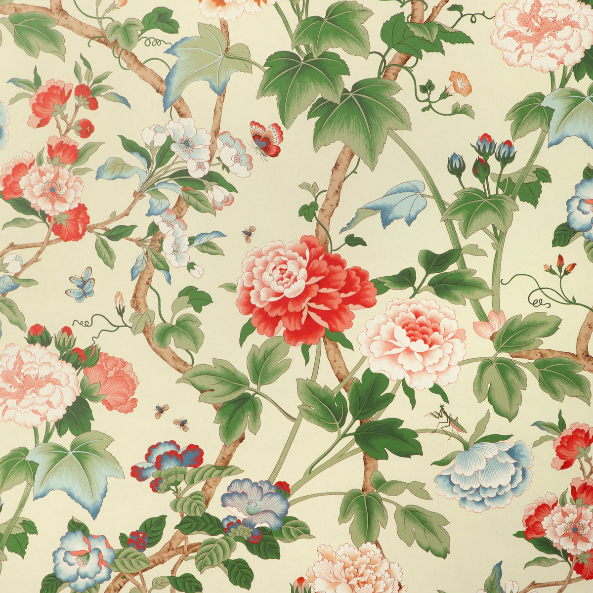 Gardenia Paper - Red/Green