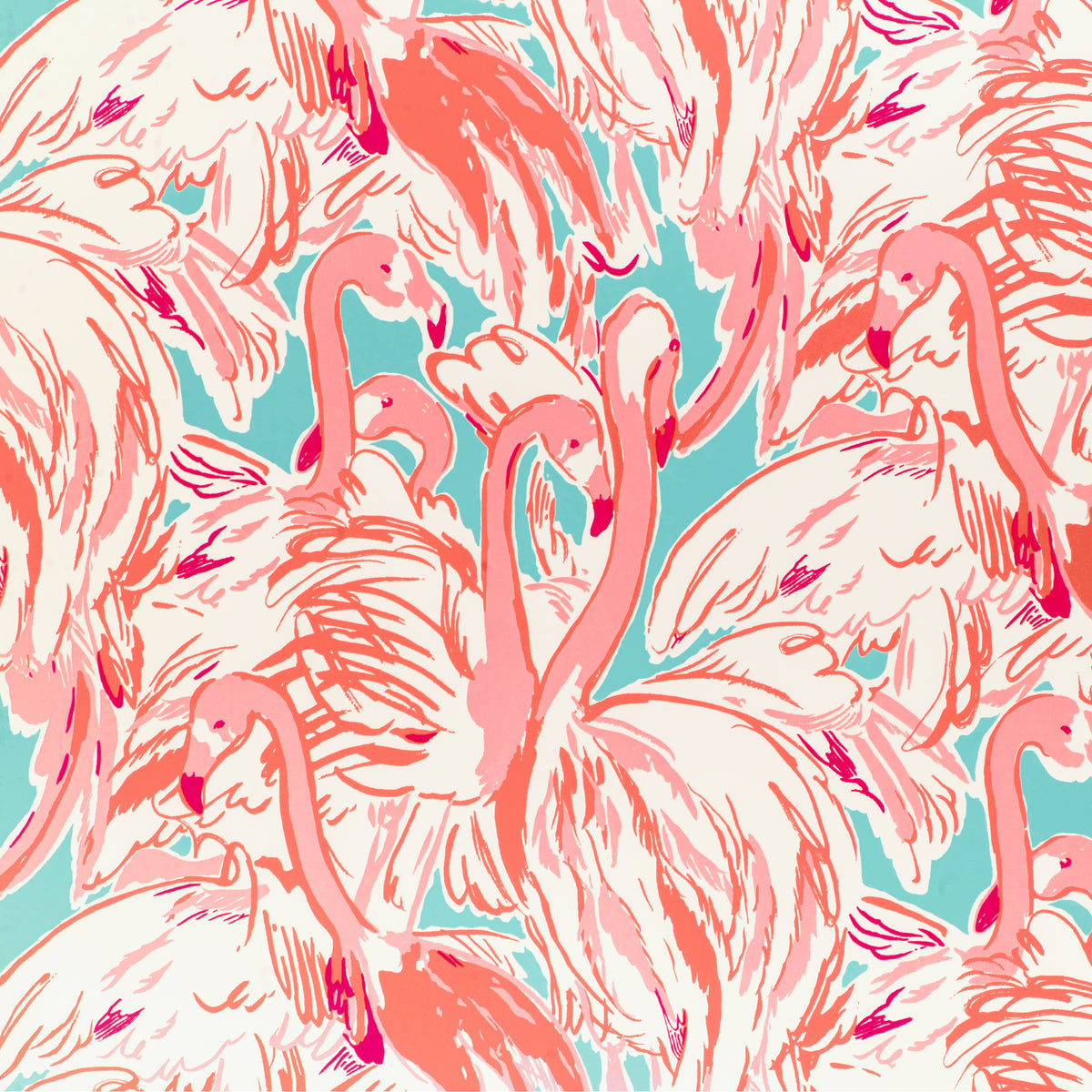 Pink Colony Wp - Aqua/Pink