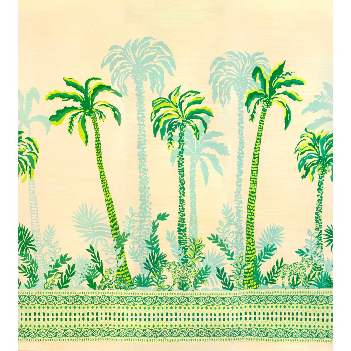 Palms Way Mural Gc - Green