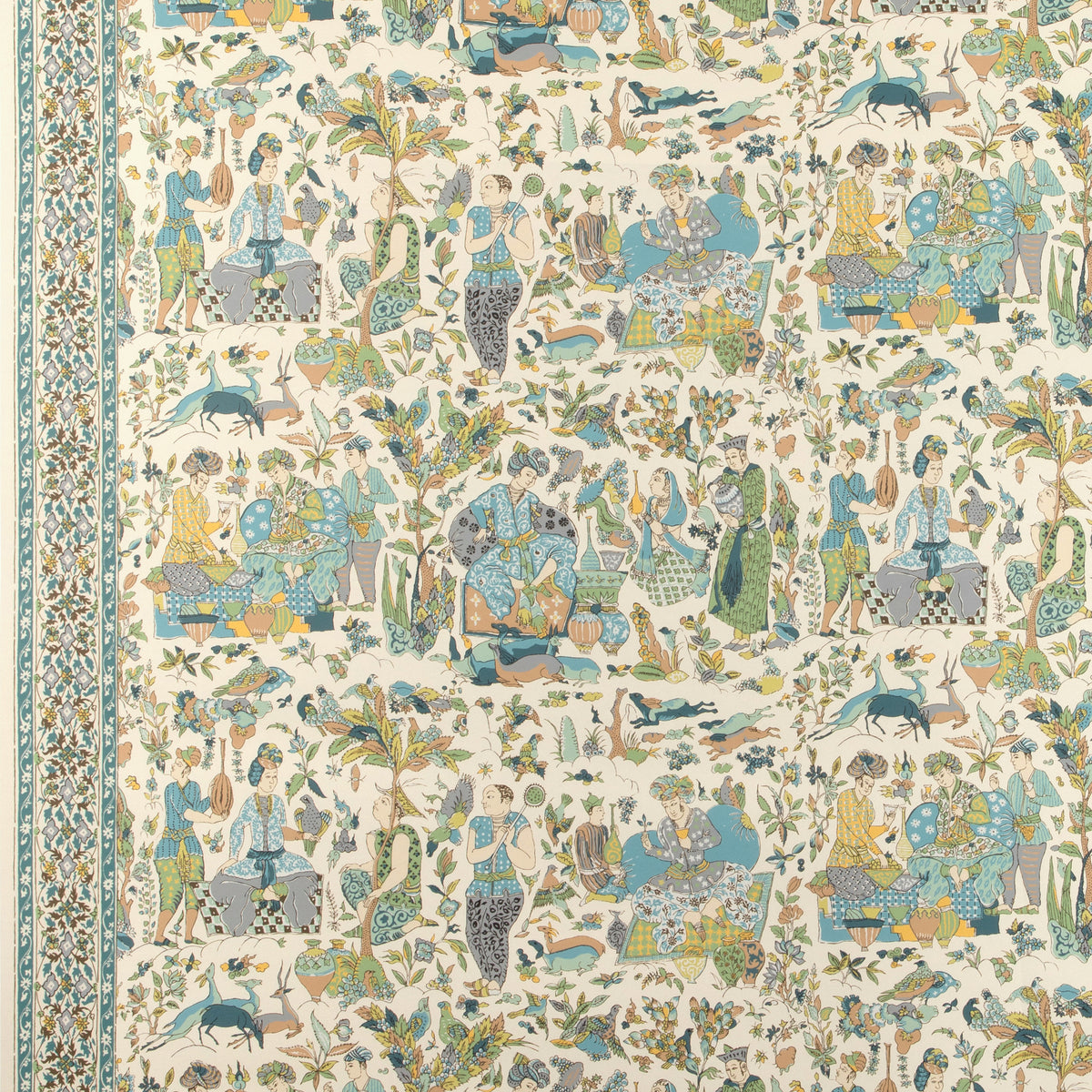 Shalimar - Aqua/Leaf