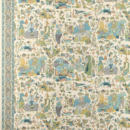 Shalimar - Aqua/Leaf