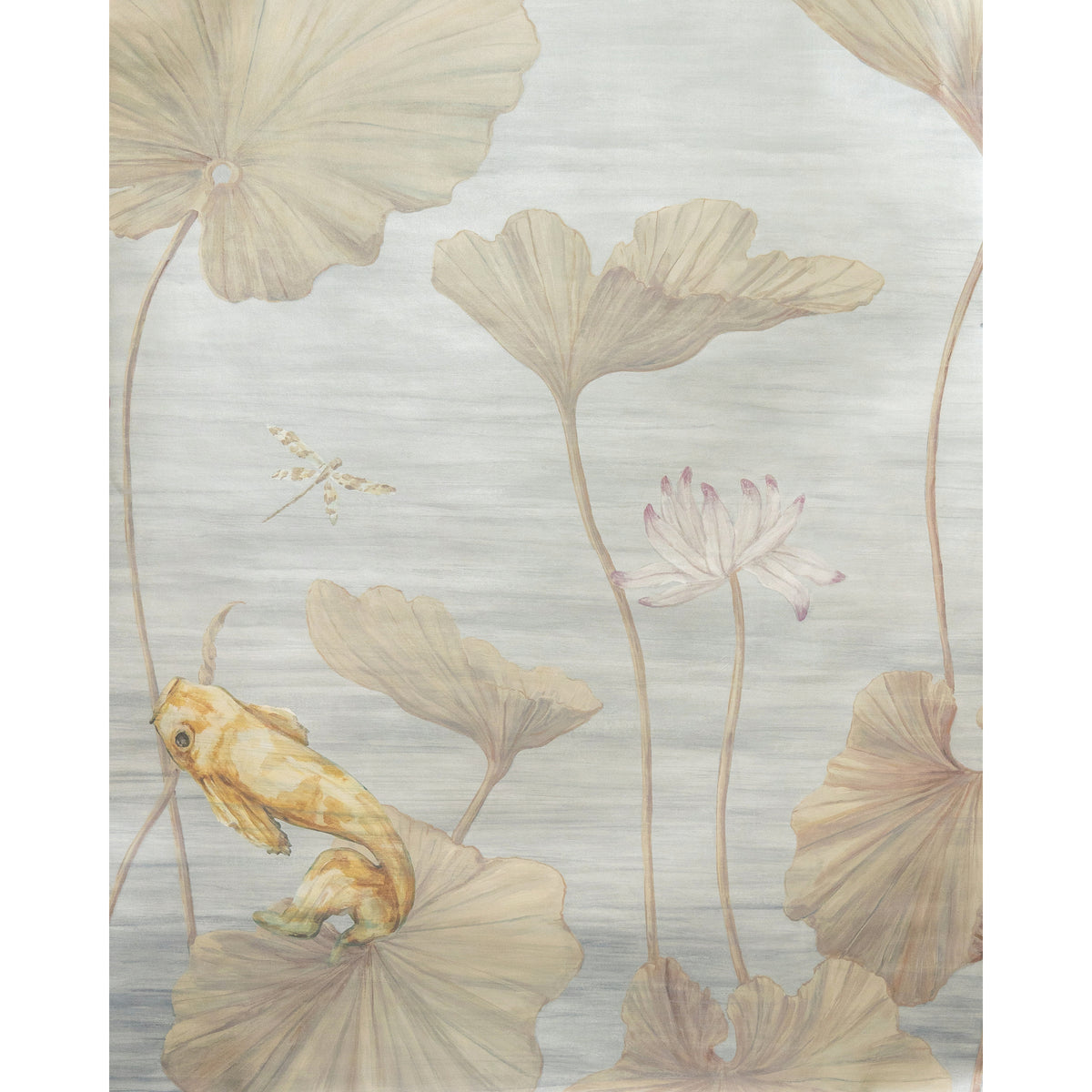Koi Pond Mural Met - Slate