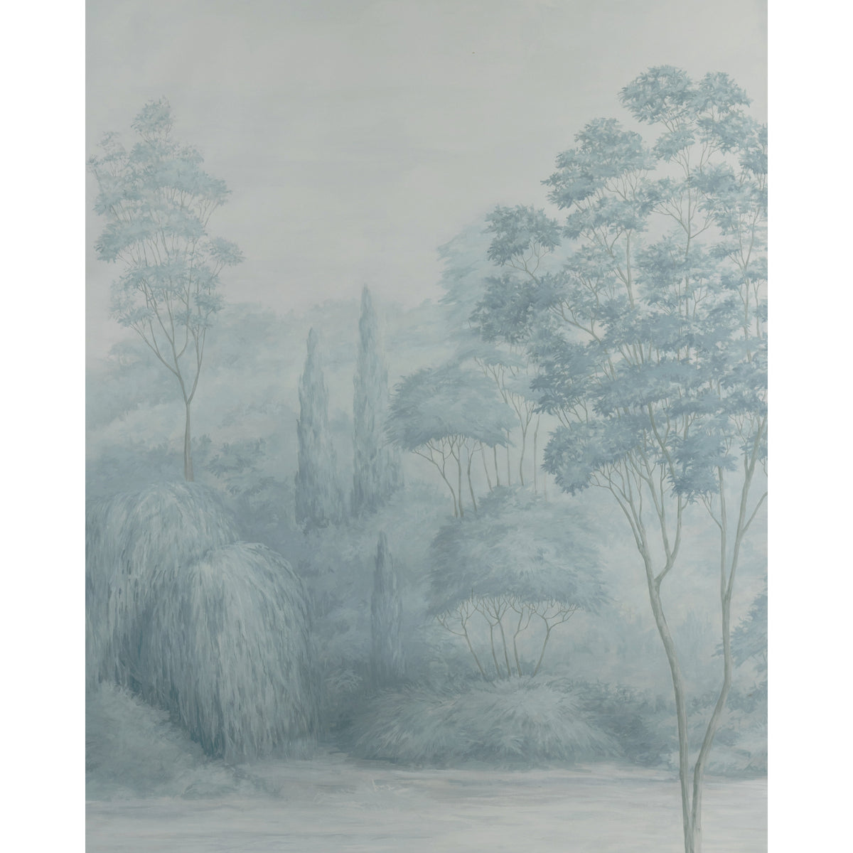 Arbres Mural - Blue