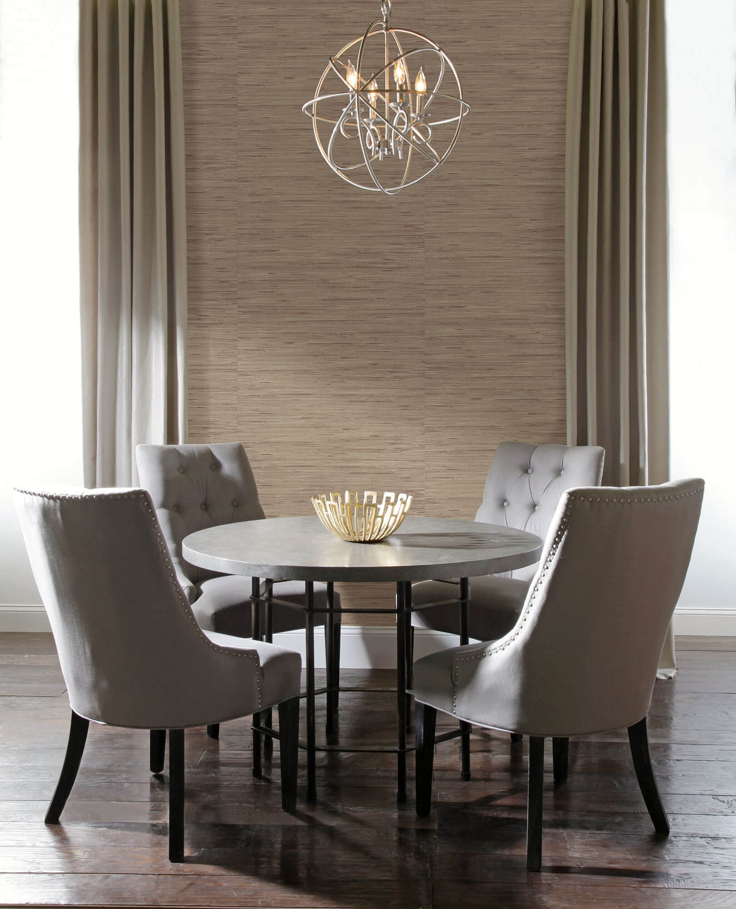 Lustrous Grasscloth Wallpaper