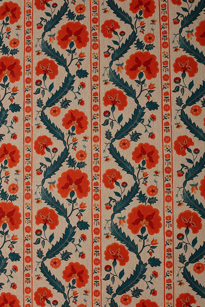 Palmyra Fabric by James Malone in Naranja (24)