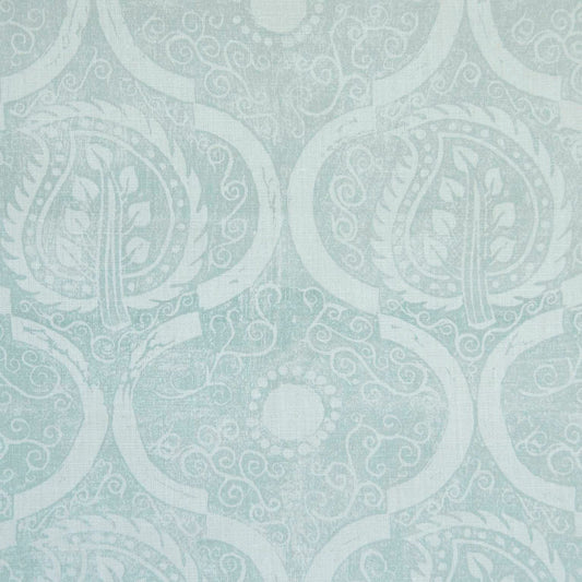 Persian Leaf Wallpaper by Blithfield in Aqua