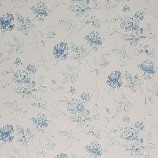 Marlow Wallpaper by Blithfield in Blue/Mint/Cream