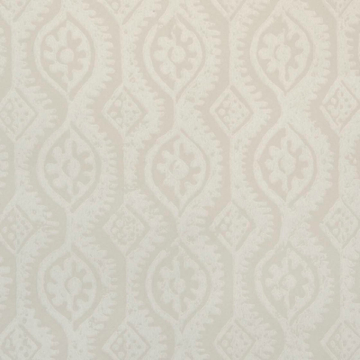 Small Damask Wallpaper by Blithfield in White