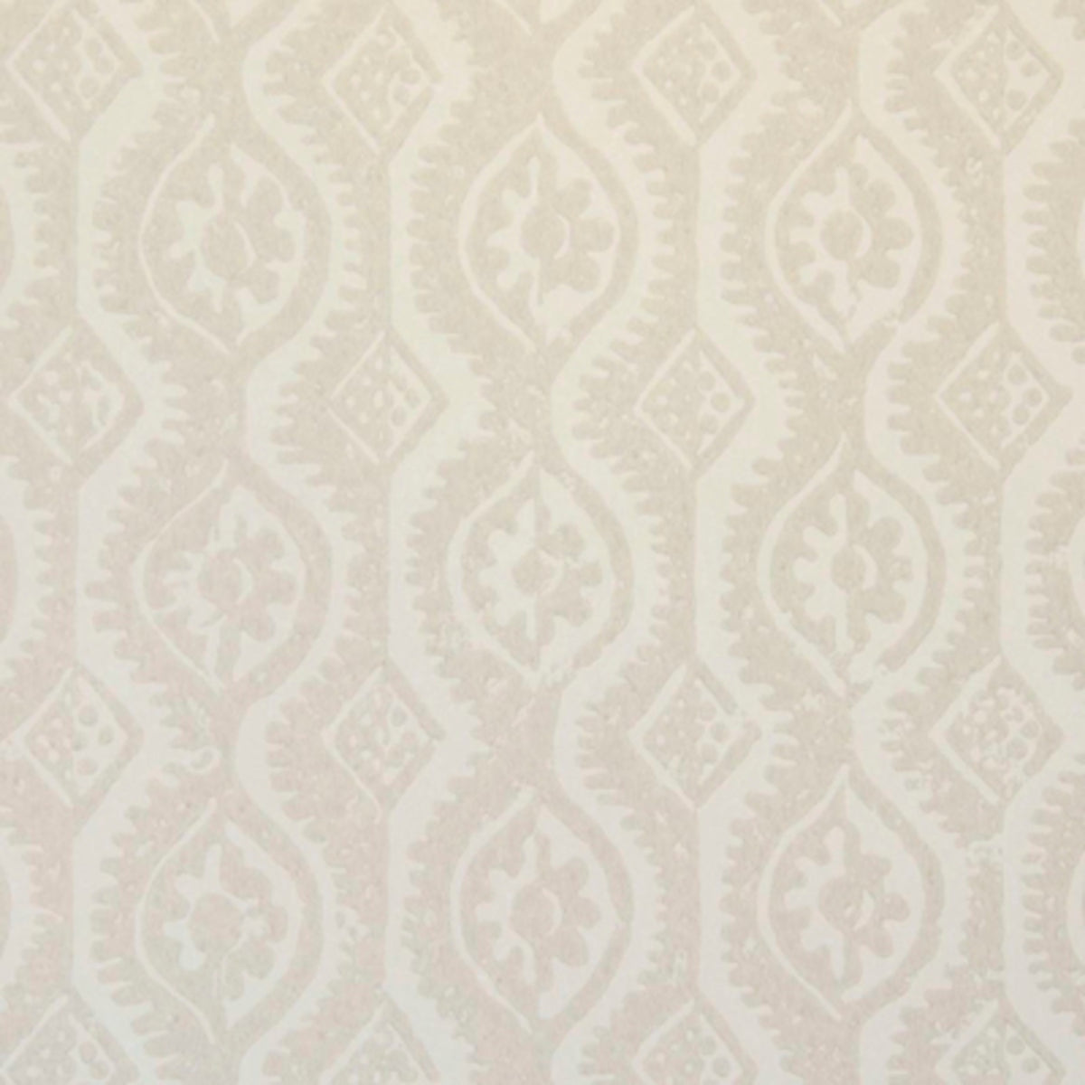 Small Damask Wallpaper by Blithfield in Beige