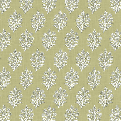 Dabu Fabric by Pure Edit in Moss