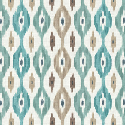 Fergana Fabric by Pure Edit in Teal