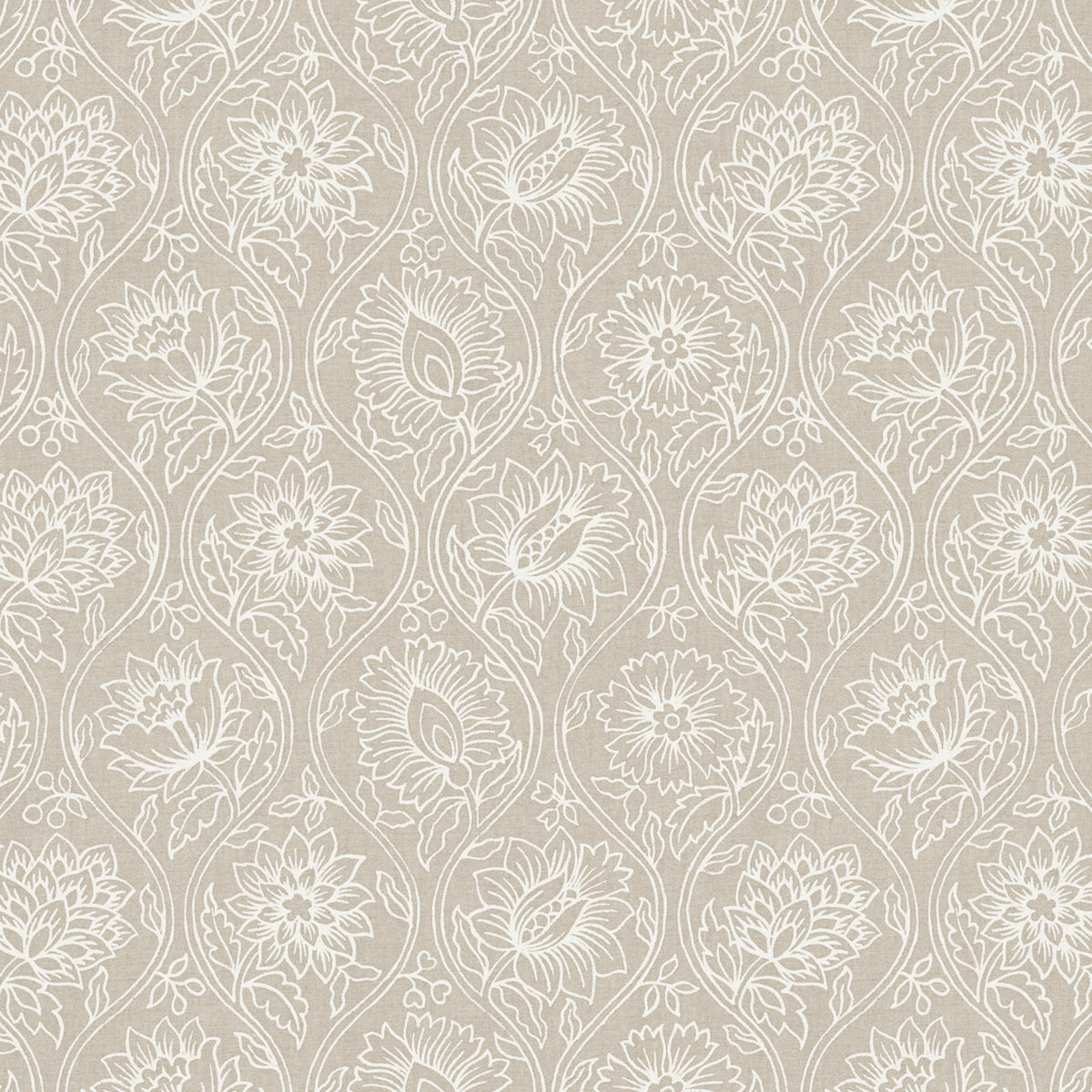 Lotus Fabric by Pure Edit in Linen