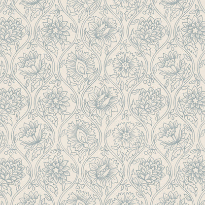 Lotus Fabric by Pure Edit in Sky