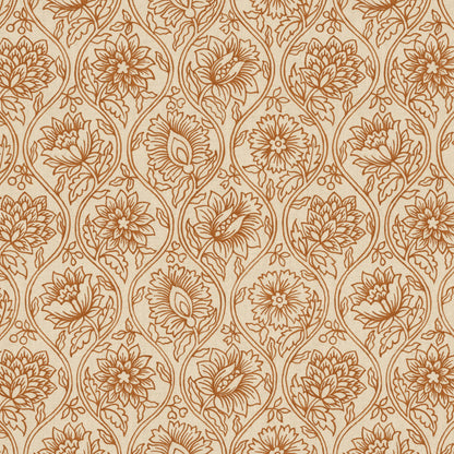 Lotus Fabric by Pure Edit in Ginger