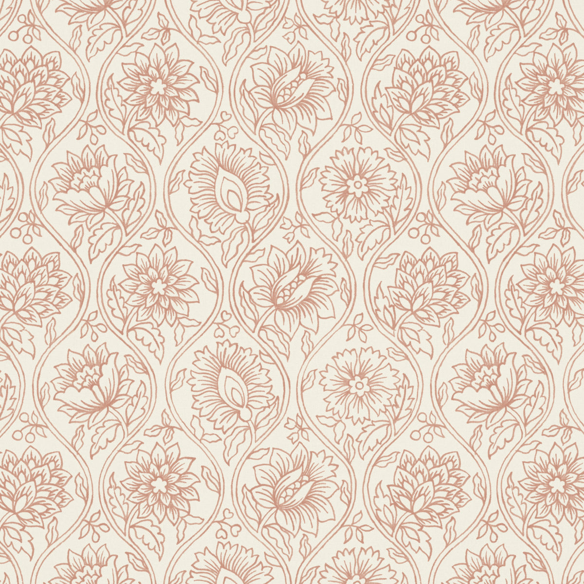 Lotus Fabric by Pure Edit in Bay Rose
