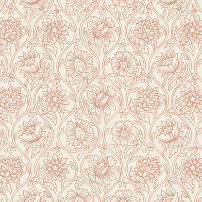 Lotus Fabric by Pure Edit in Bay Rose