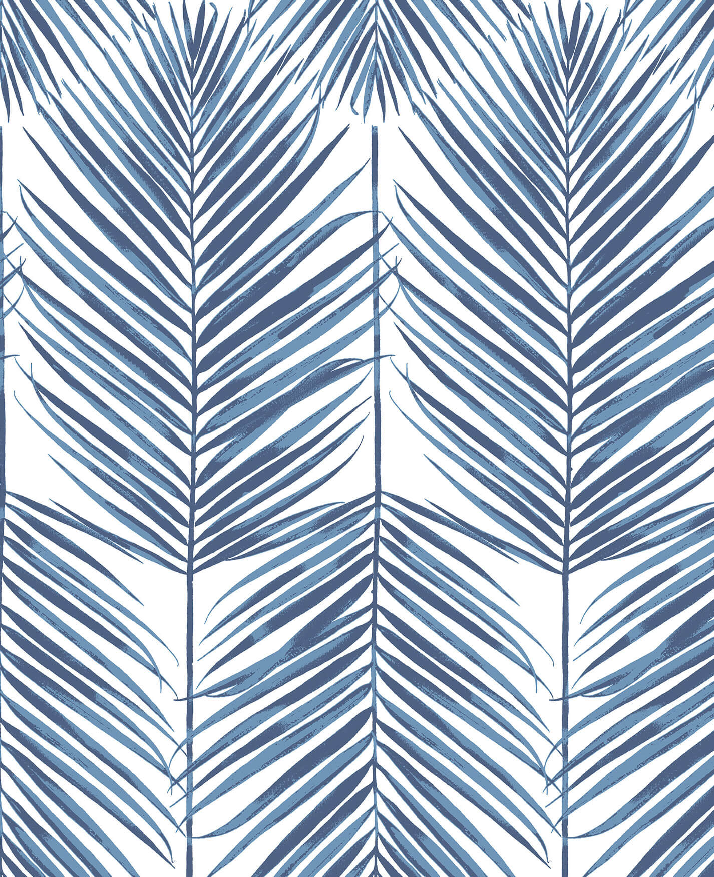 Seabrook Paradise Palm Wallpaper - Coastal Blue