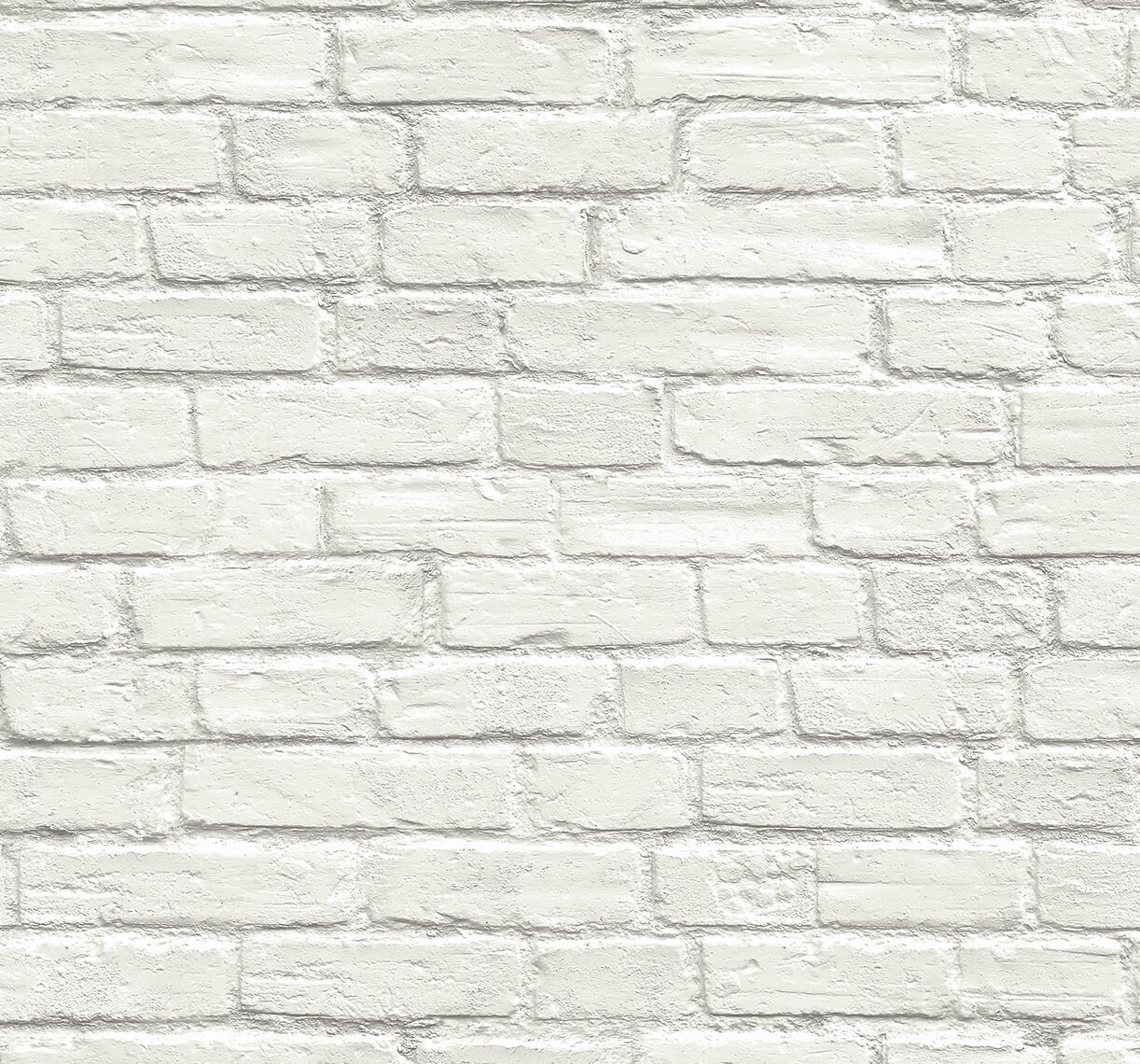 Seabrook Industrial Faux Brick Wallpaper - White