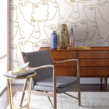 Pablo Portraits Peel & Stick Wallpaper