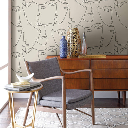 Pablo Portraits Peel & Stick Wallpaper