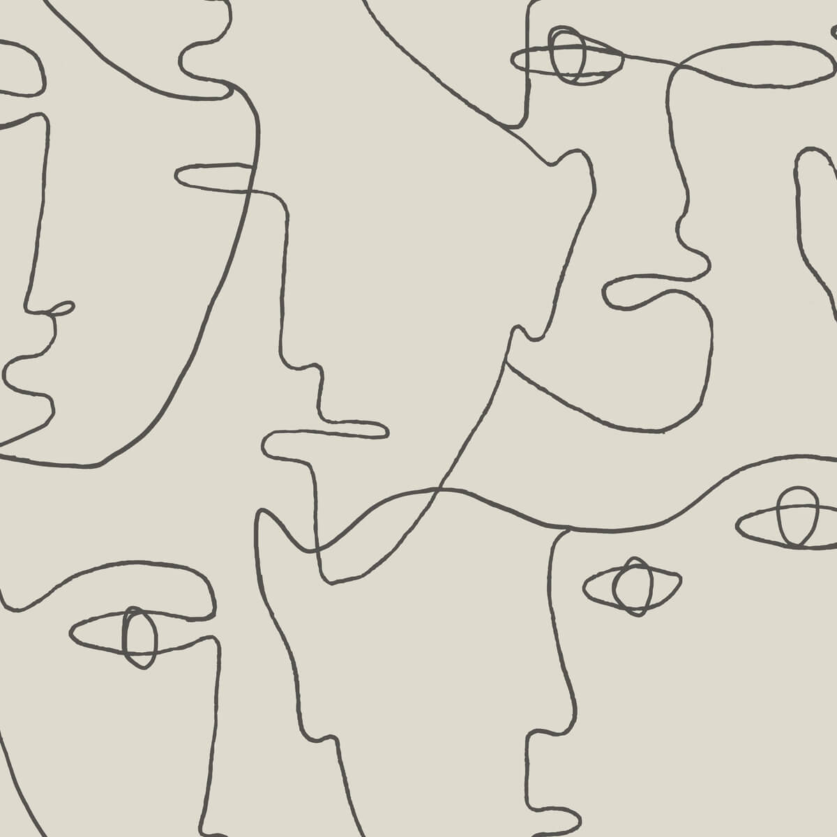 Pablo Portraits Peel & Stick Wallpaper