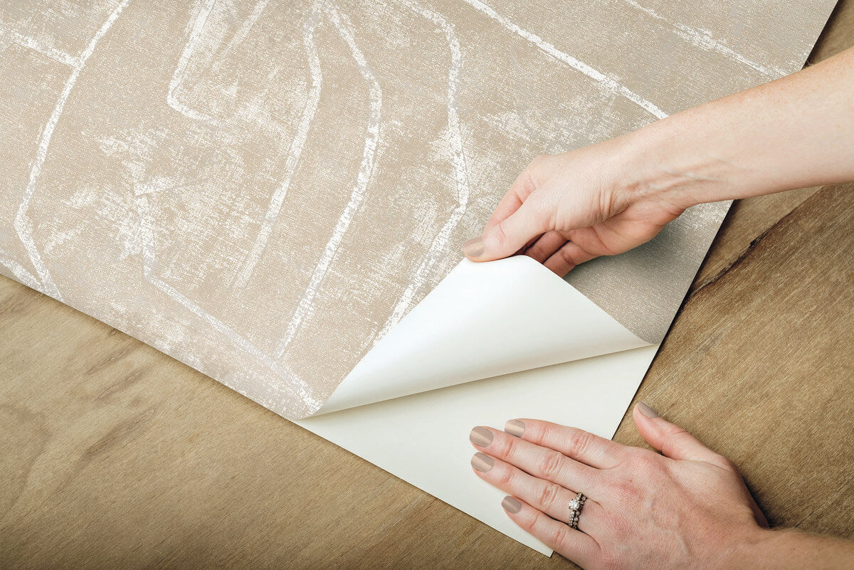 Urban Chalk Graffiti Peel & Stick Wallpaper