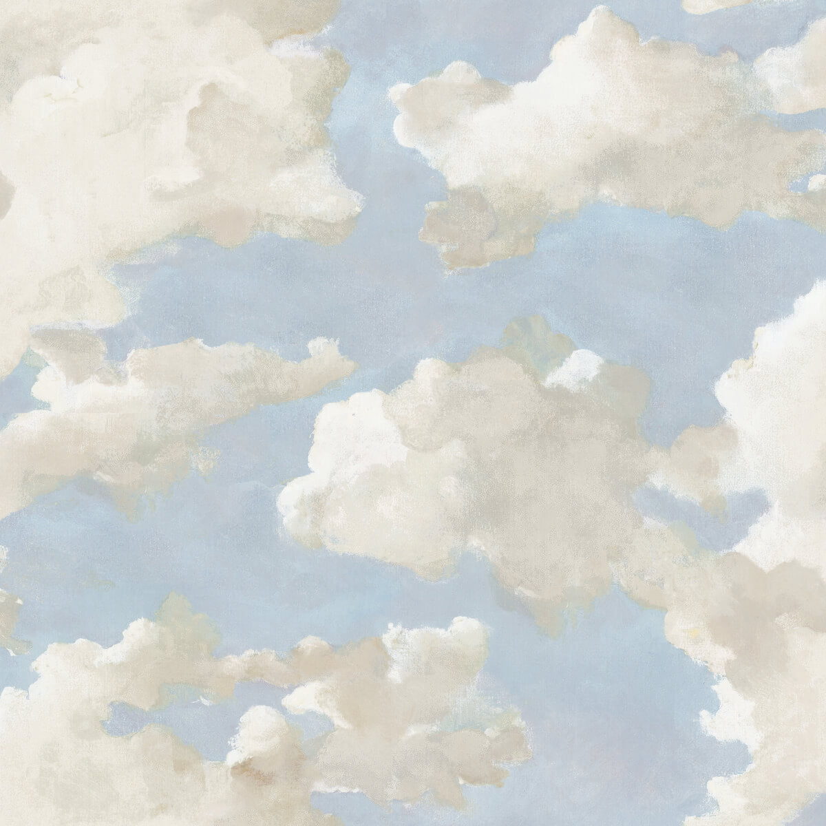 Clouds on Canvas Peel & Stick Wallpaper
