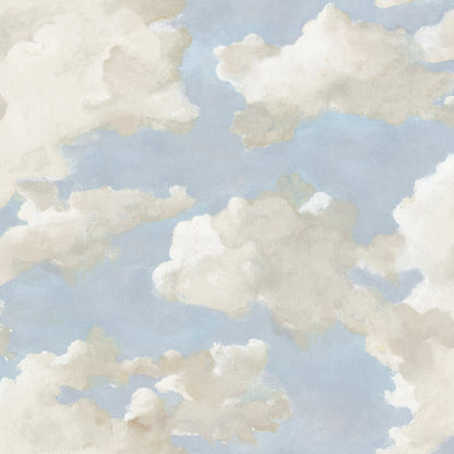 Clouds on Canvas Peel & Stick Wallpaper