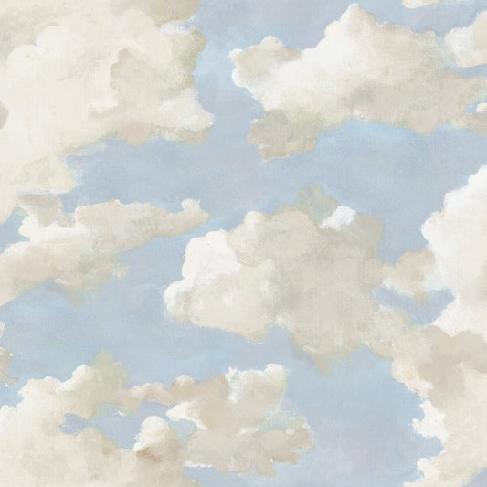 Clouds on Canvas Peel & Stick Wallpaper