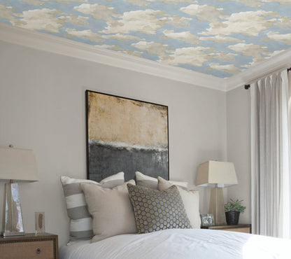 Clouds on Canvas Peel & Stick Wallpaper
