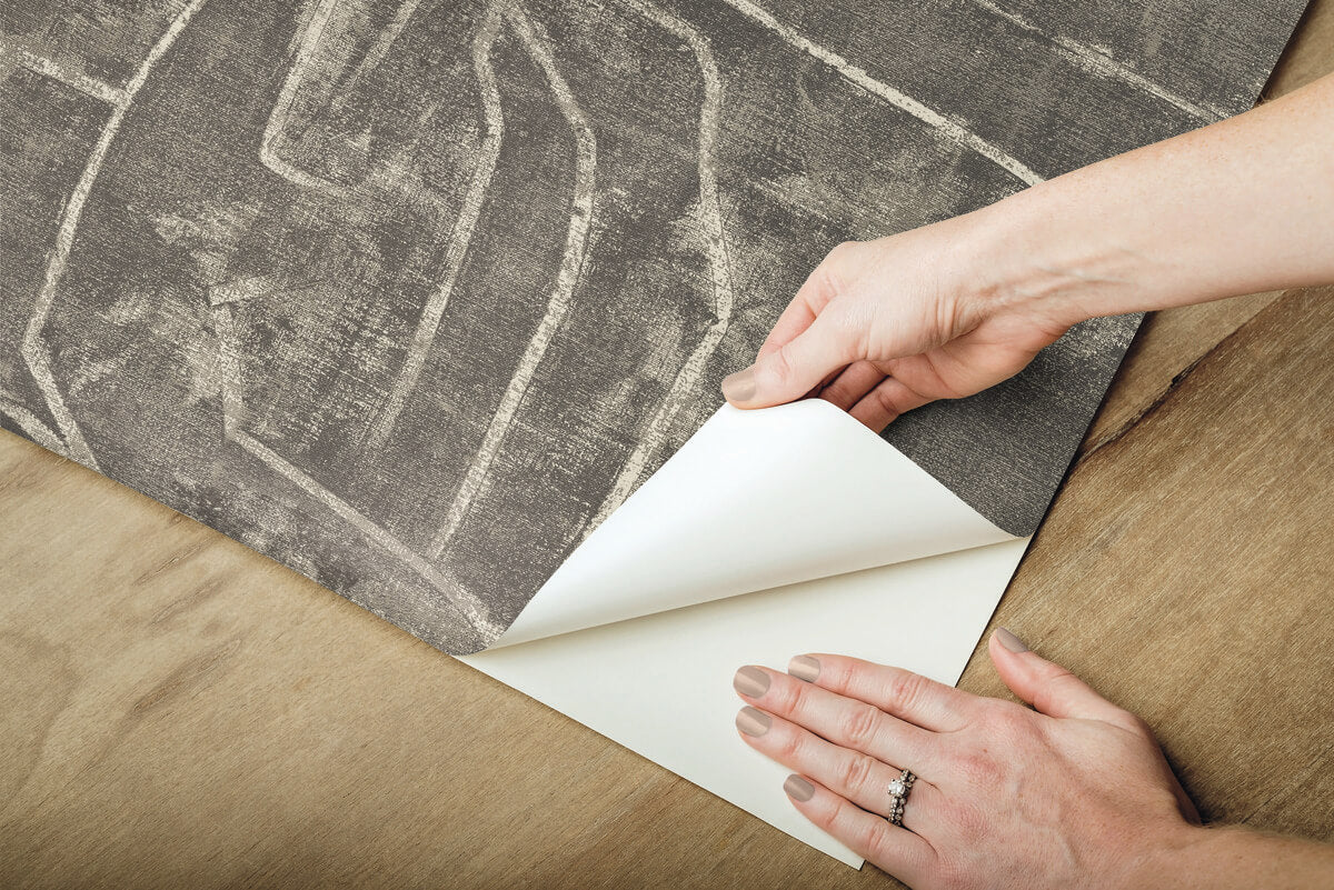 Urban Chalk Graffiti Peel & Stick Wallpaper