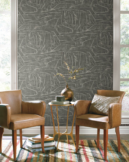 Urban Chalk Graffiti Peel & Stick Wallpaper