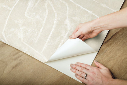 Urban Chalk Graffiti Peel & Stick Wallpaper