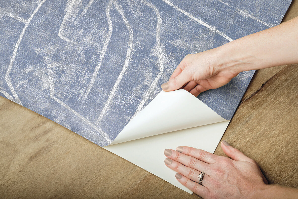 Urban Chalk Graffiti Peel & Stick Wallpaper