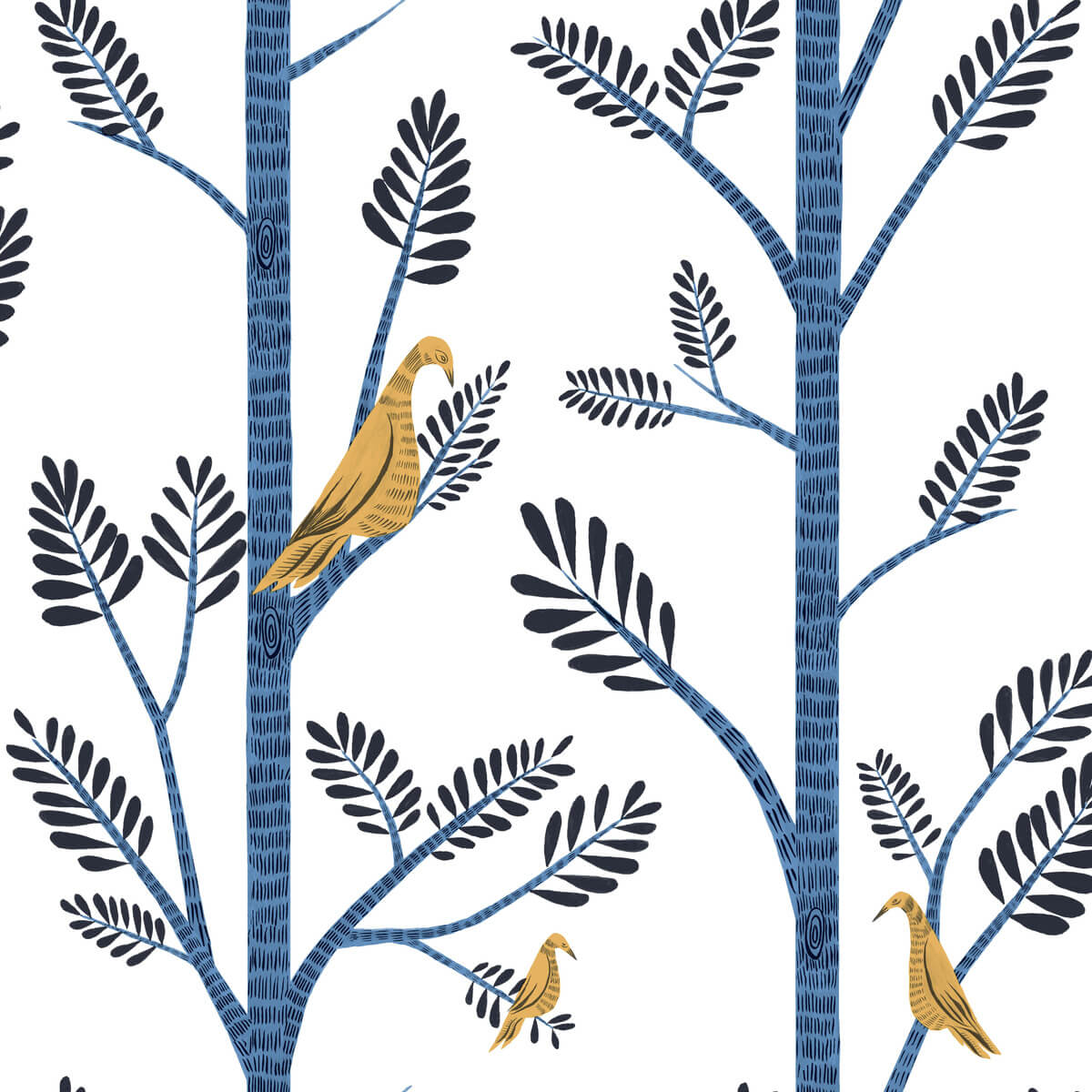 Aviary Branch Peel & Stick Wallpaper