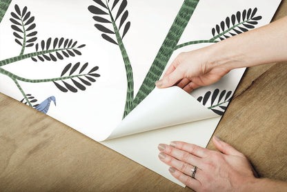 Aviary Branch Peel & Stick Wallpaper