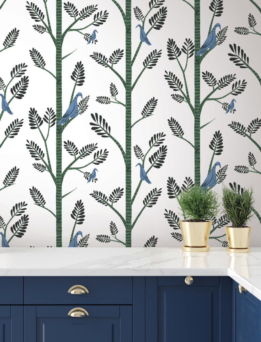 Aviary Branch Peel & Stick Wallpaper