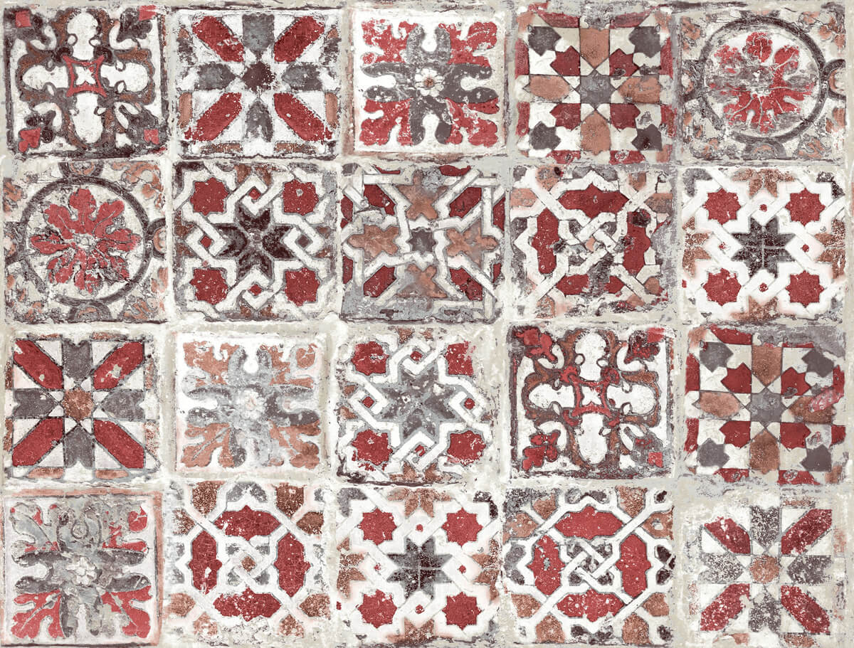 Encaustic Tile Peel & Stick Wallpaper