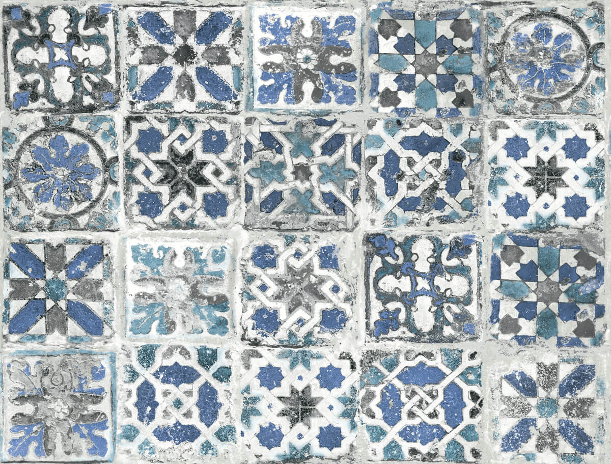 Encaustic Tile Peel & Stick Wallpaper