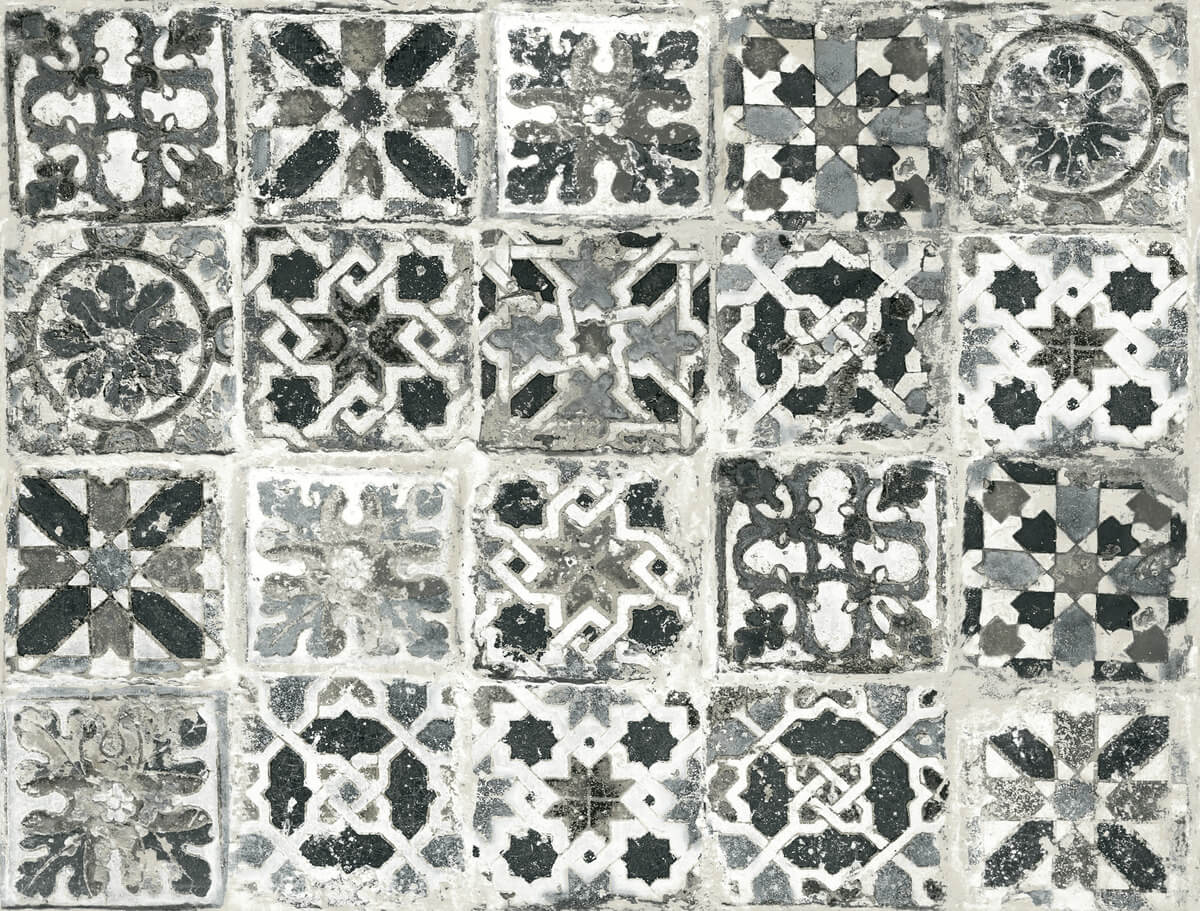 Encaustic Tile Peel & Stick Wallpaper