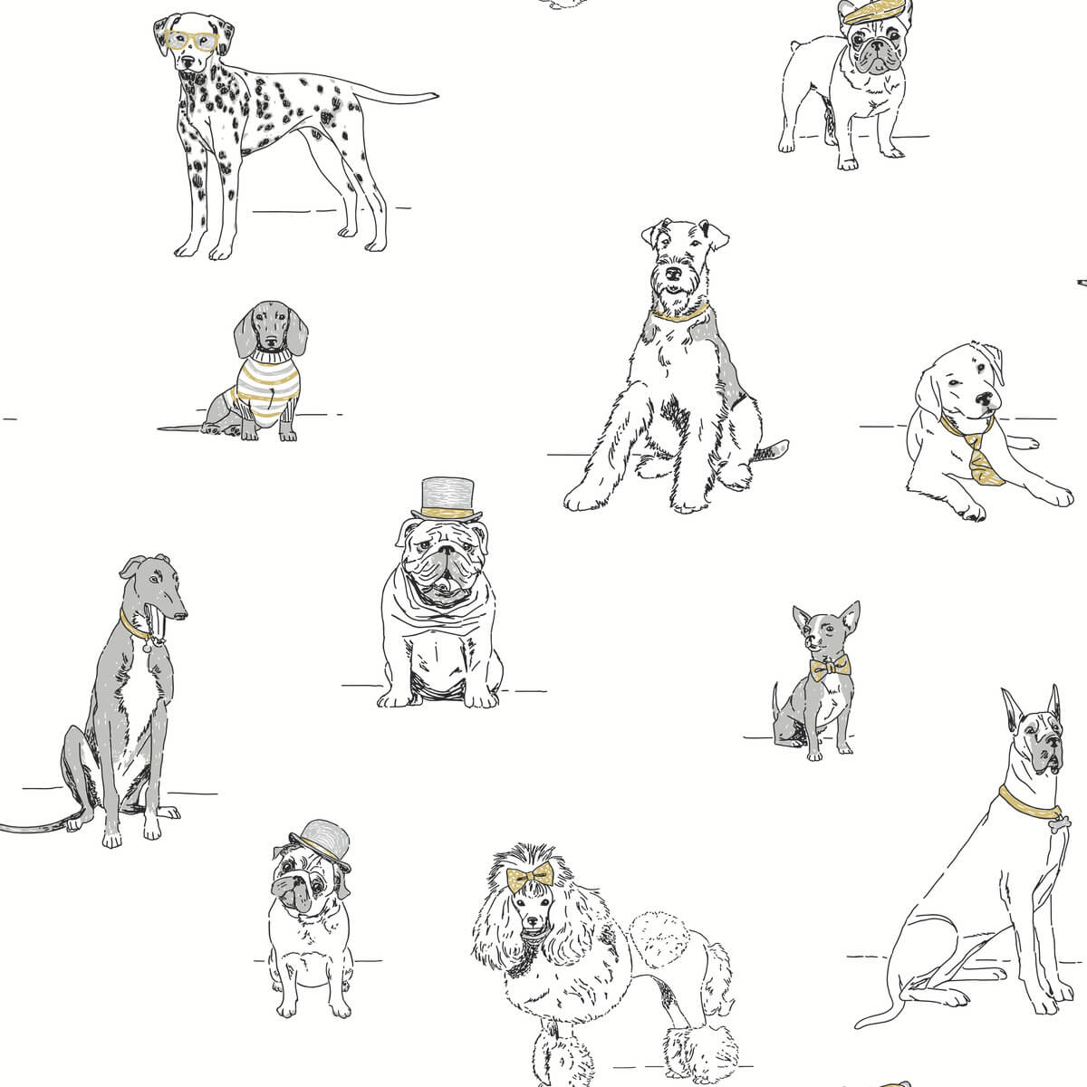 Wildlife Dogs Life Peel & Stick Wallpaper
