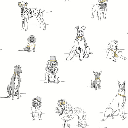 Wildlife Dogs Life Peel & Stick Wallpaper
