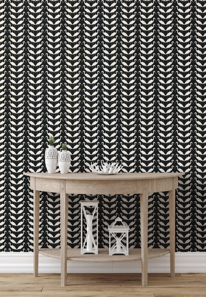 Elegant Birds Peel & Stick Wallpaper