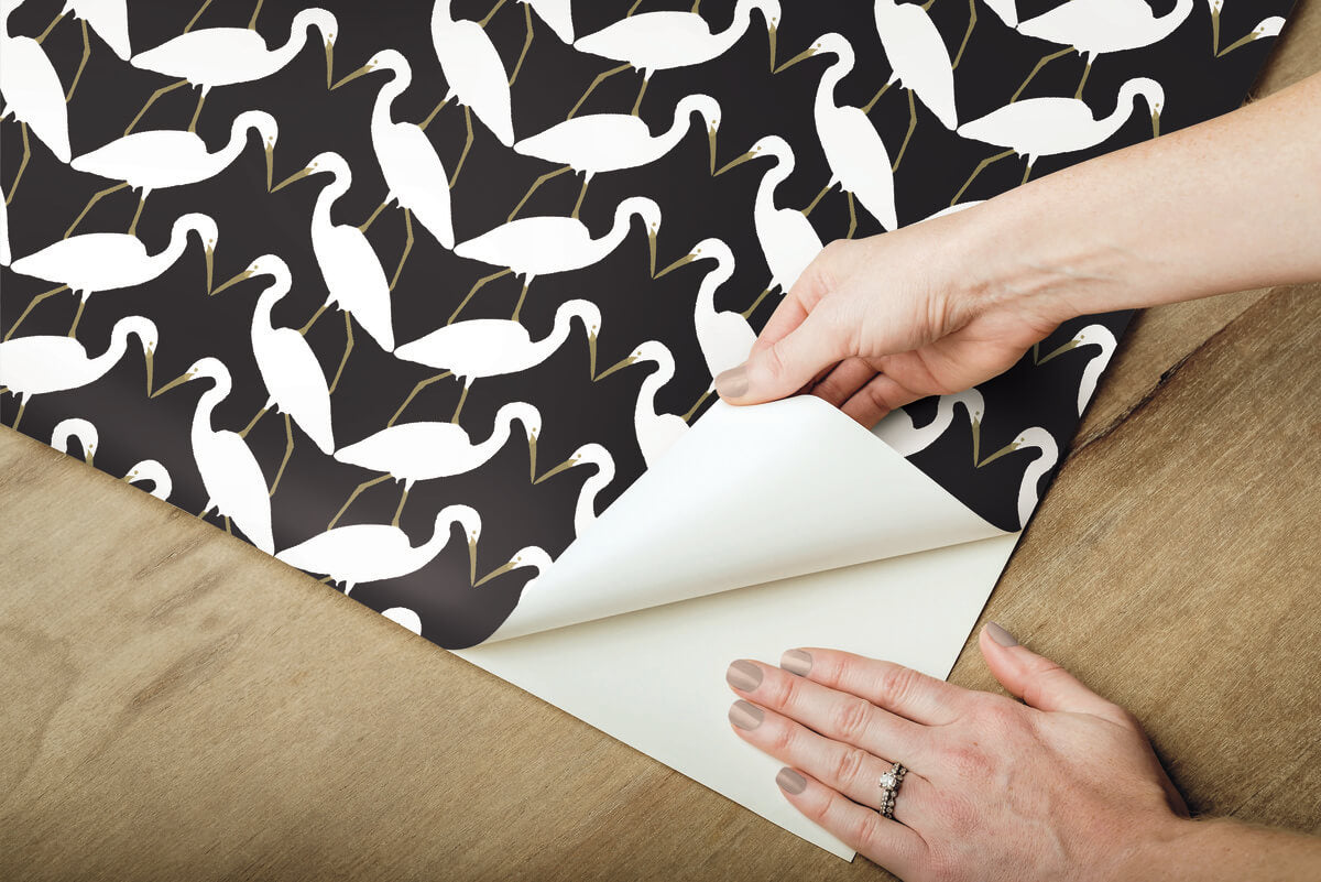 Elegant Birds Peel & Stick Wallpaper