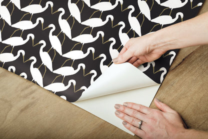 Elegant Birds Peel & Stick Wallpaper