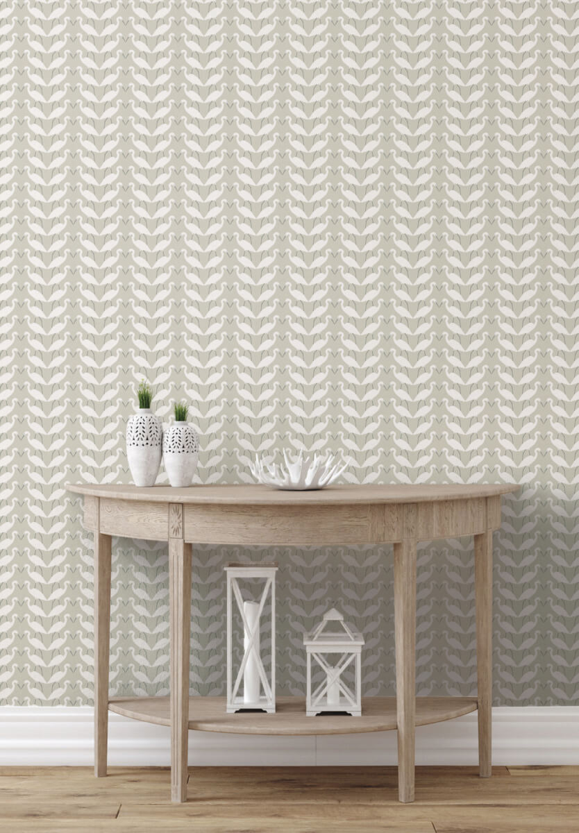 Elegant Birds Peel & Stick Wallpaper