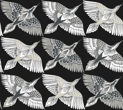 Wildlife Feather Flight Peel & Stick Wallpaper