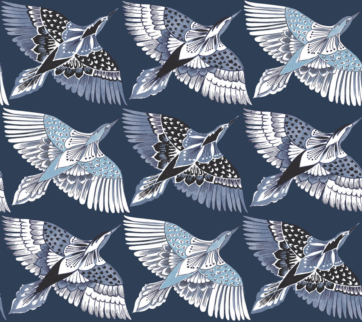 Wildlife Feather Flight Peel & Stick Wallpaper