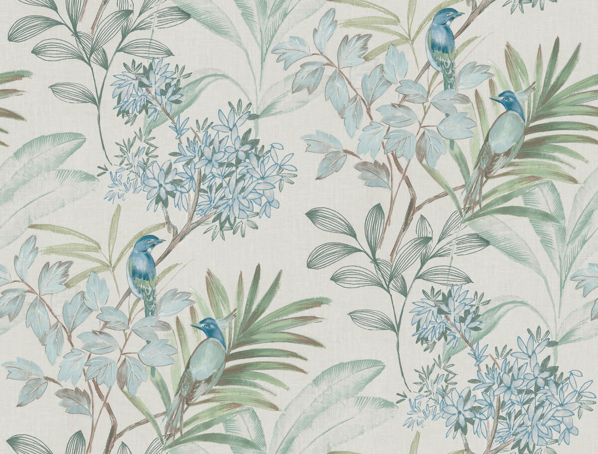 Handpainted Songbird Peel & Stick Wallpaper