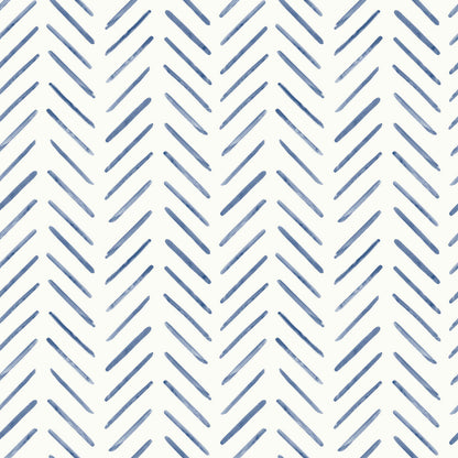 Painted Herringbone Peel & Stick Wallpaper